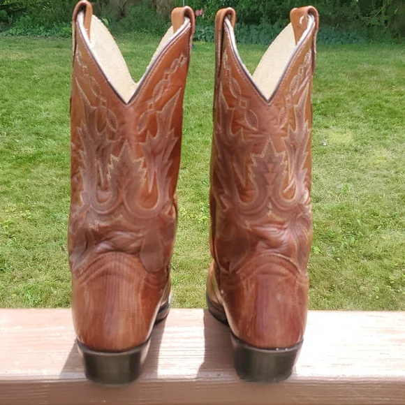 Vintage Dan Post Teju Lizard and Leather Size 7.5 - Picture 2 of 12